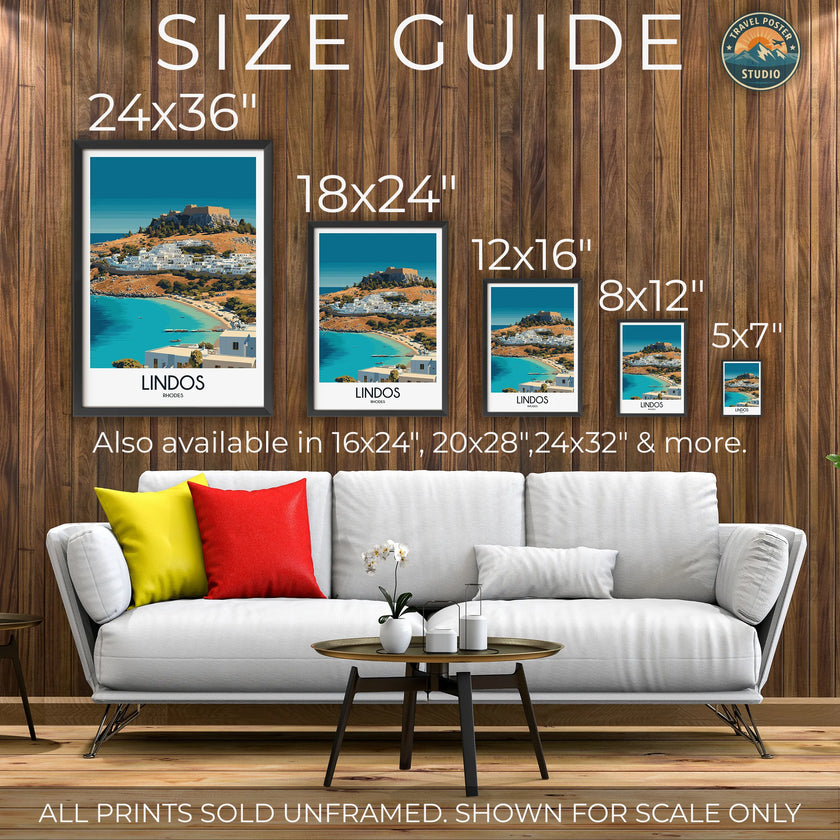 Lindos Destination Art Gift