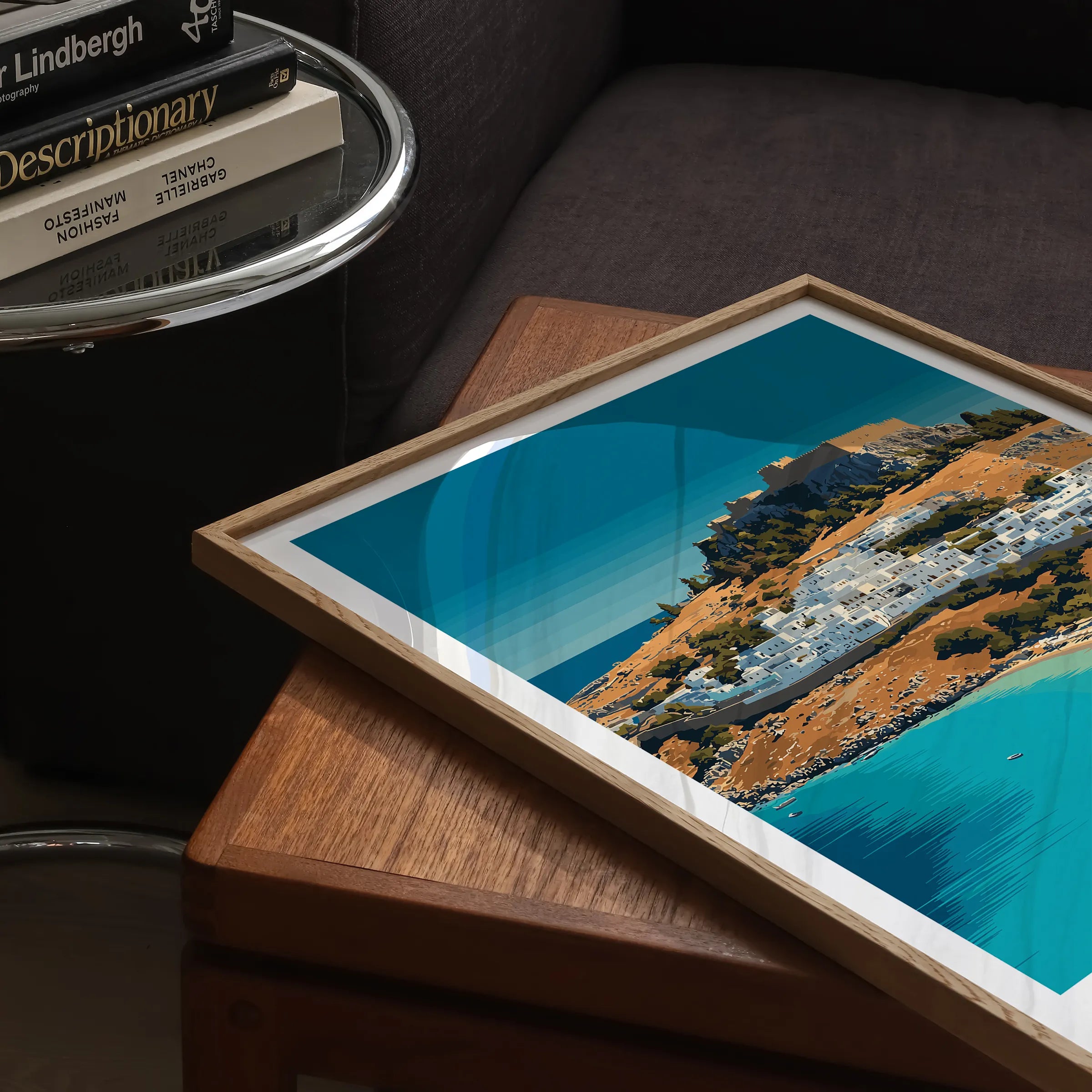 Lindos Scenic Landscape Art