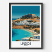 Lindos Scenic Landscape Art