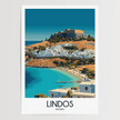 Lindos Souvenir Poster Print