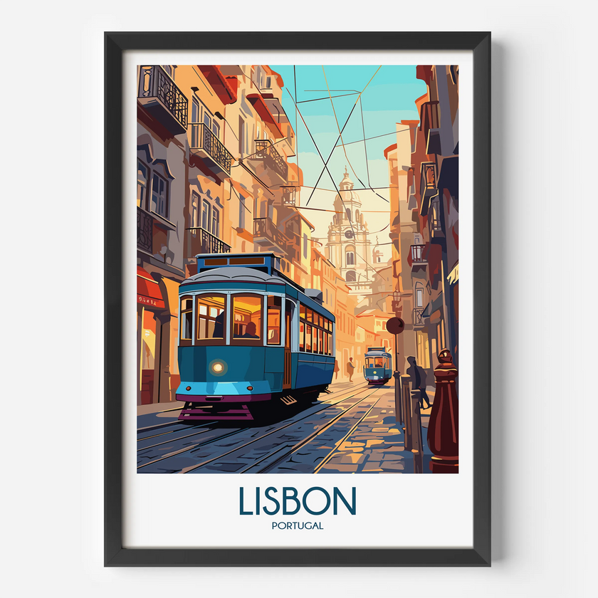 Lisbon Minimalist Wall Art