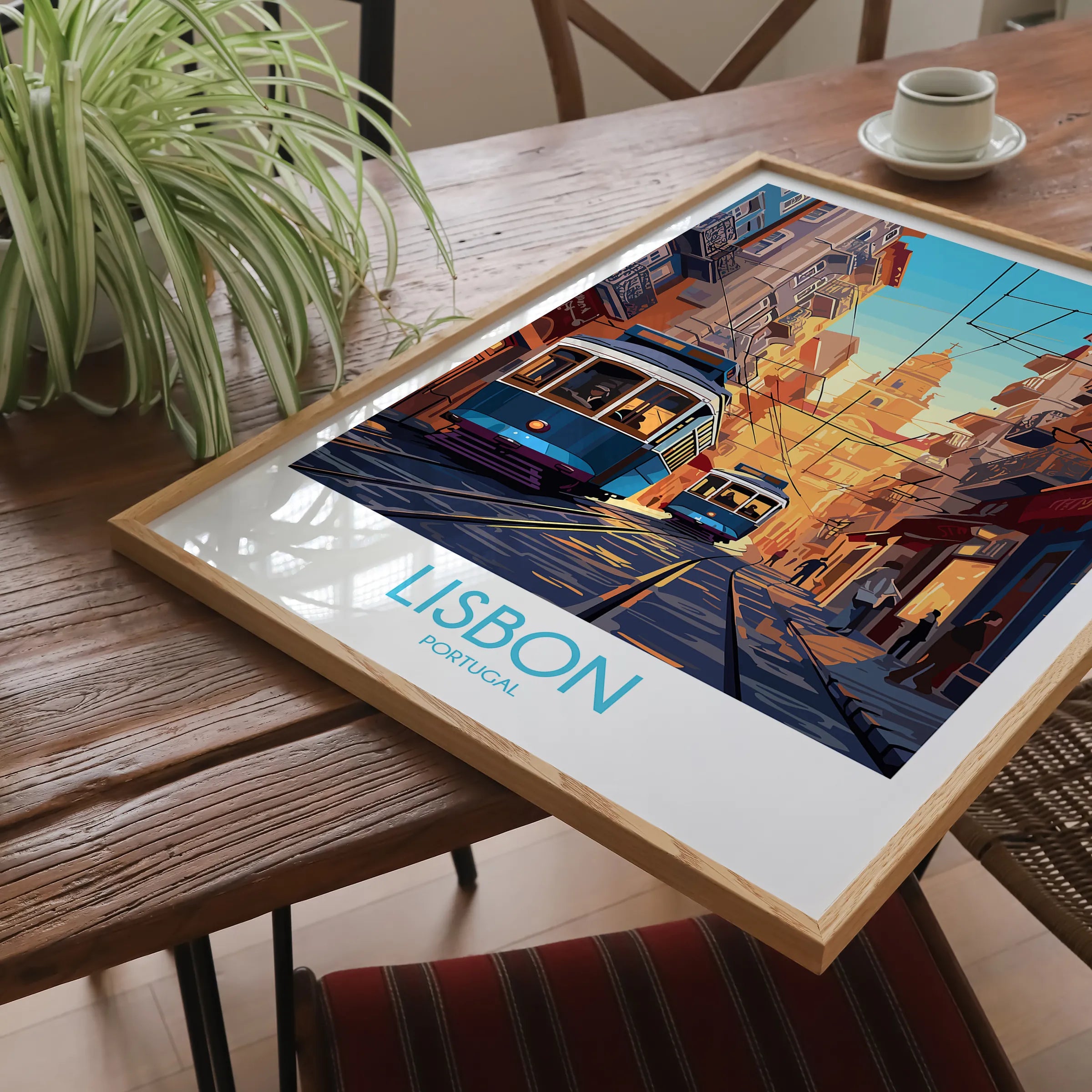 Lisbon Tram Home Office Decor