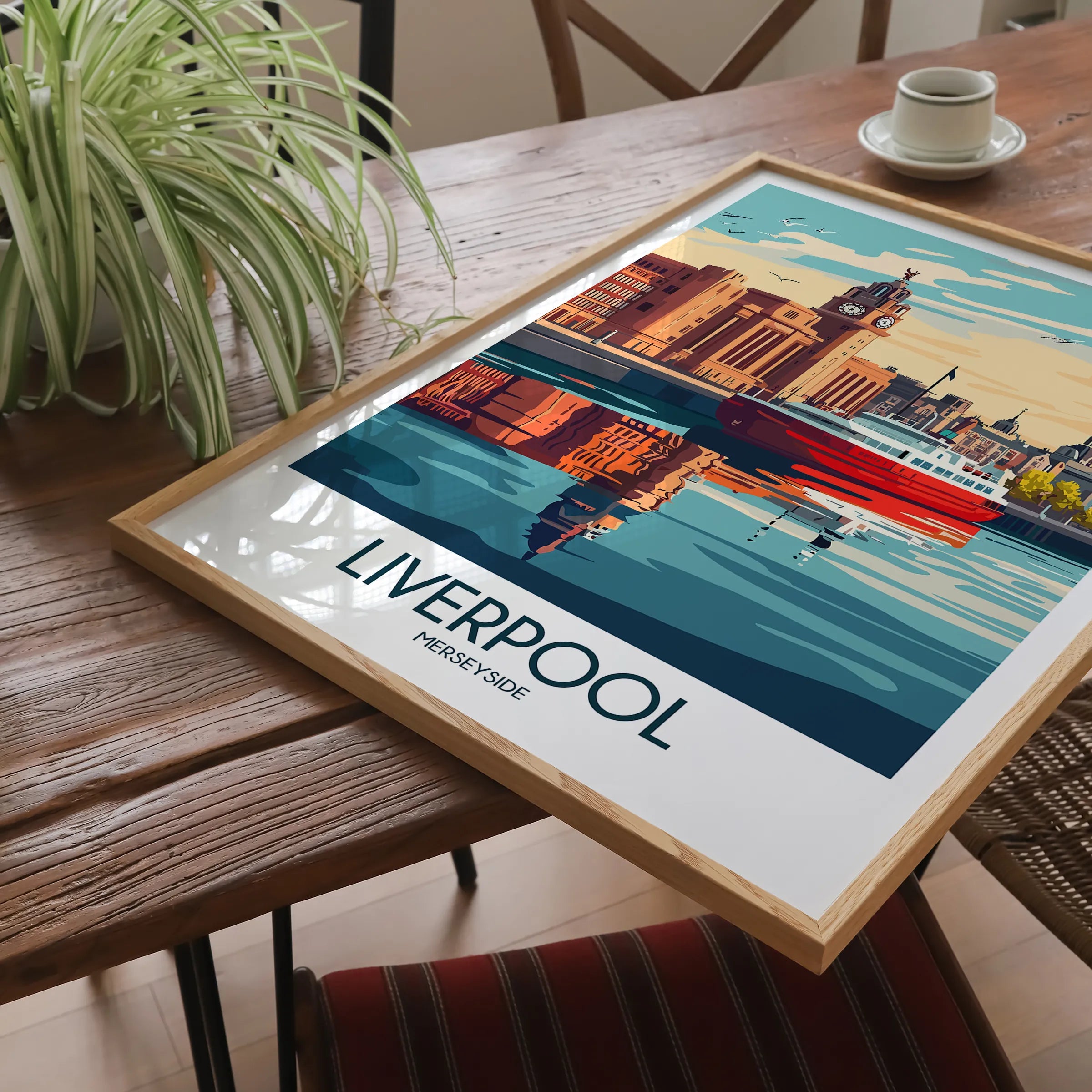 Liverpool Modern Travel Poster
