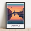 Liverpool Modern Travel Poster