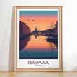 Liverpool Retro Travel Illustration