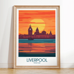 Liverpool Retro Travel Illustration