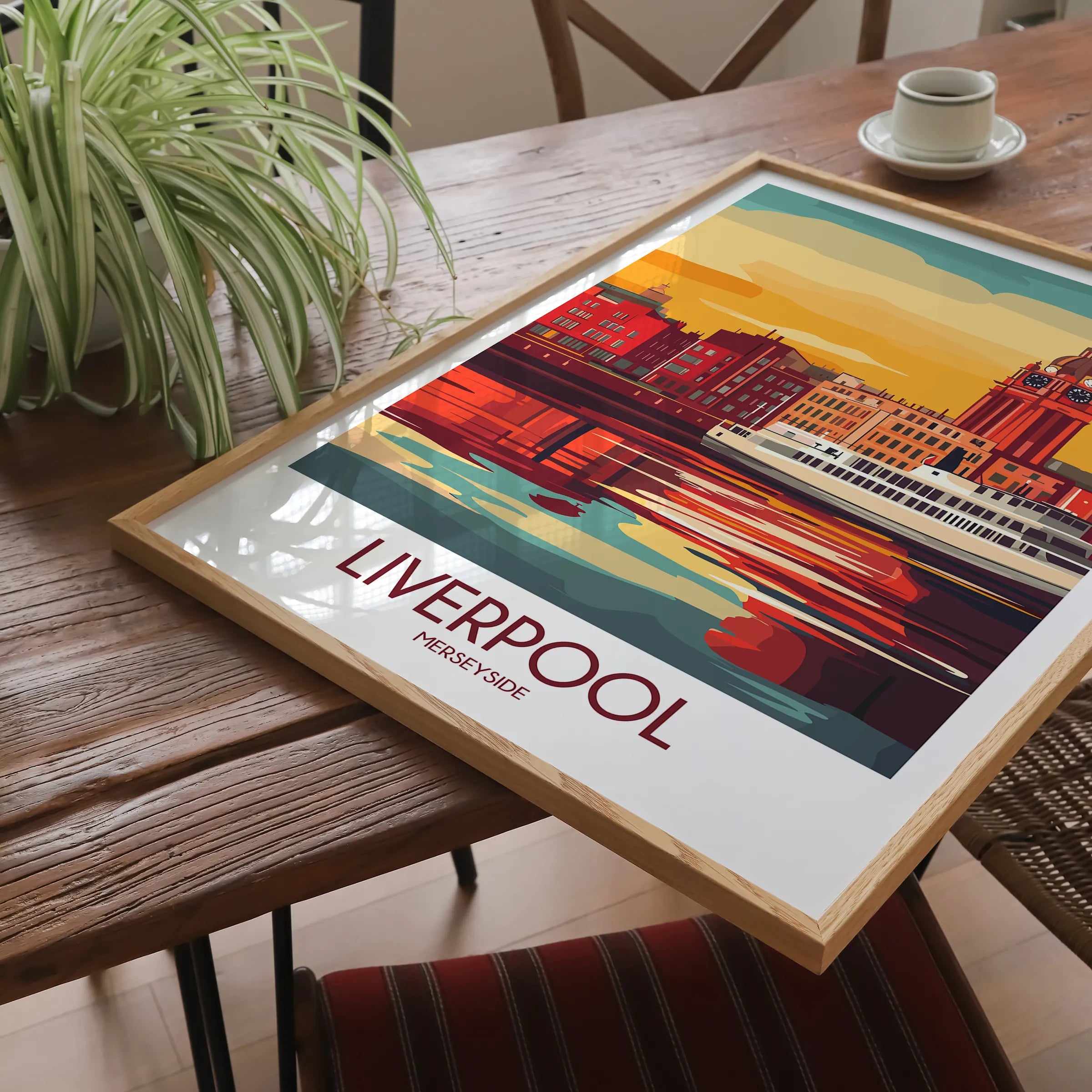Liverpool Retro Travel Illustration