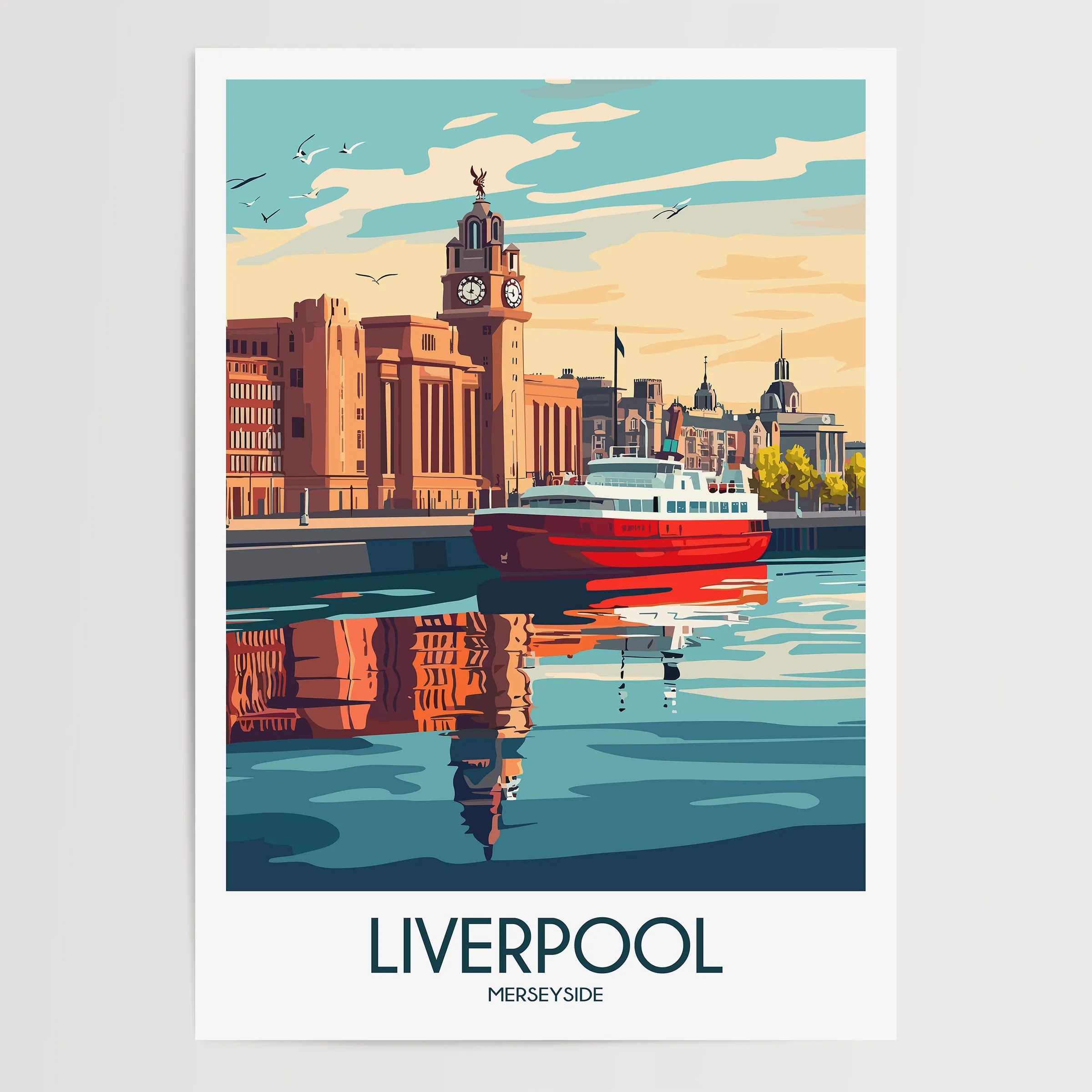 Liverpool Souvenir Poster Print