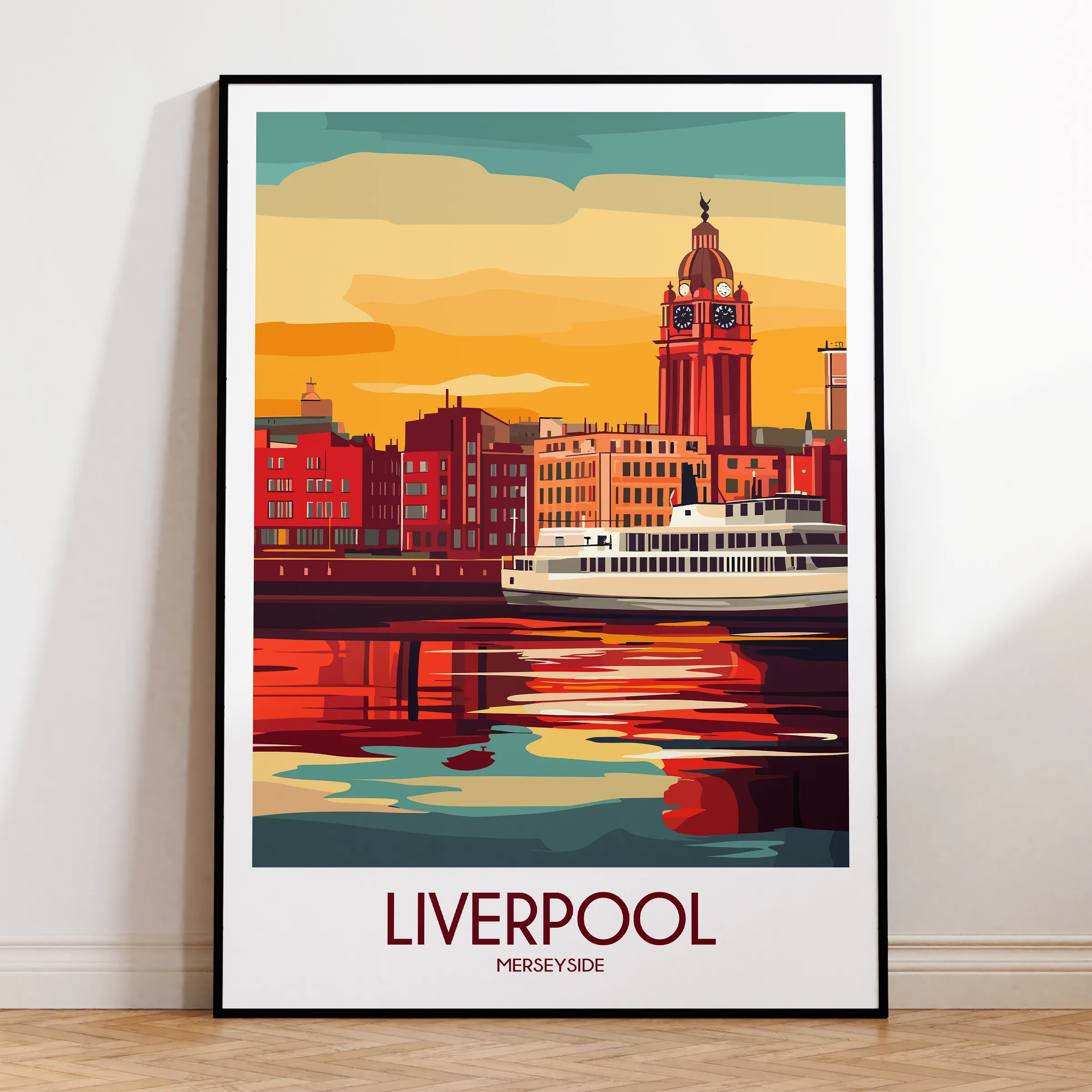 Liverpool Souvenir Poster Print