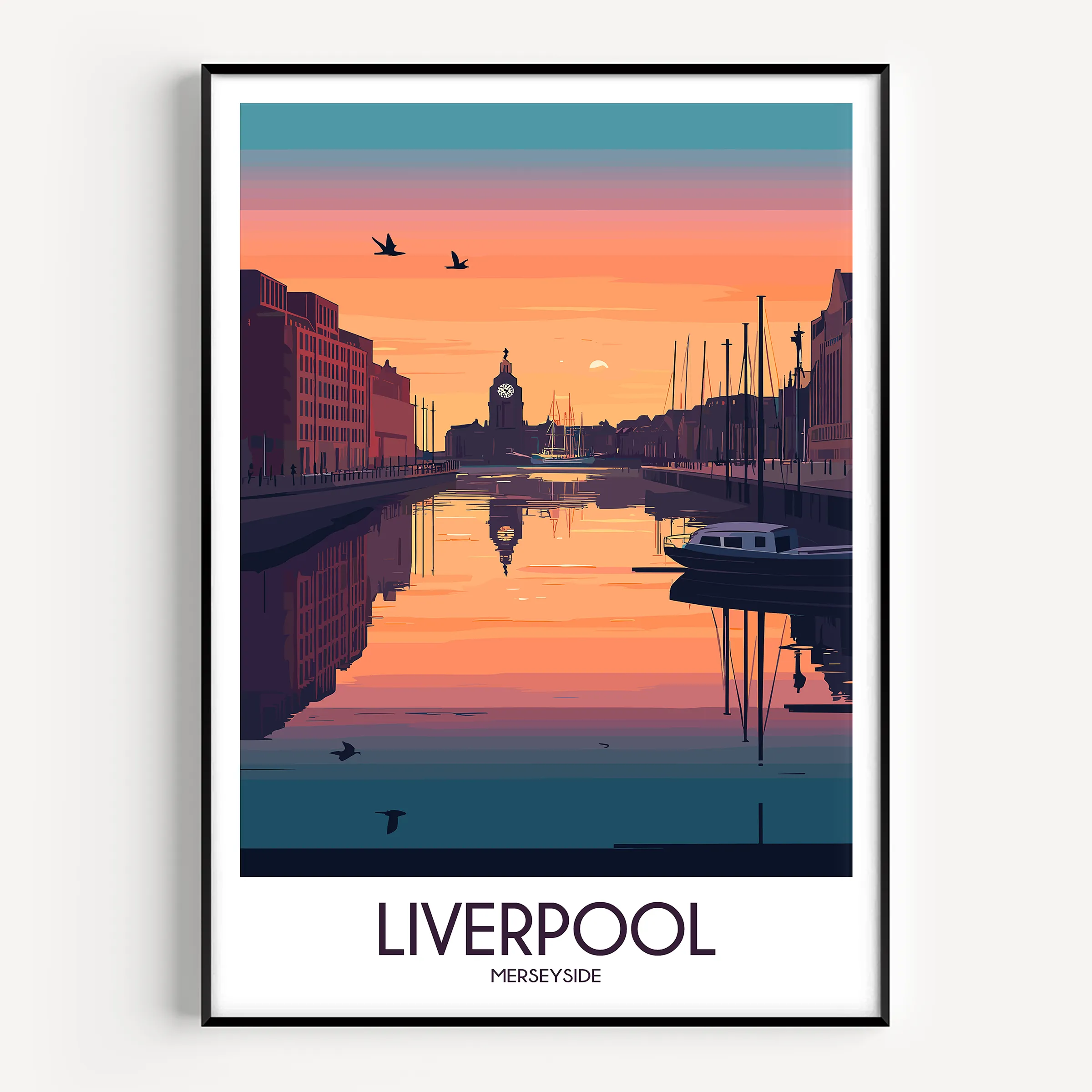 Liverpool Souvenir Poster Print