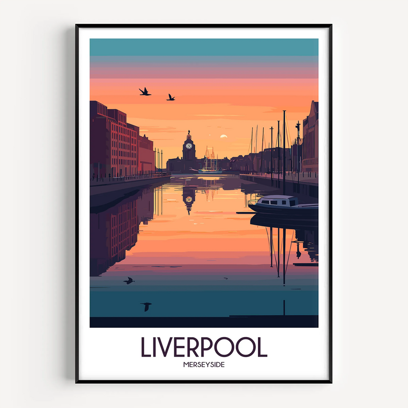 Liverpool Souvenir Poster Print