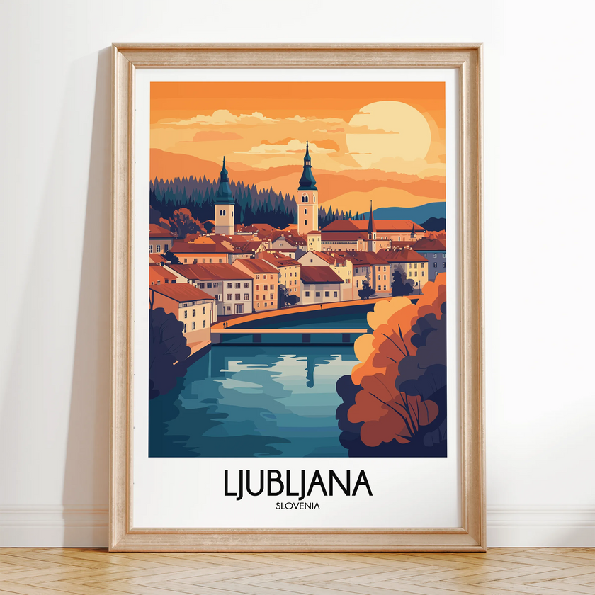 Ljubljana Destination Art Gift