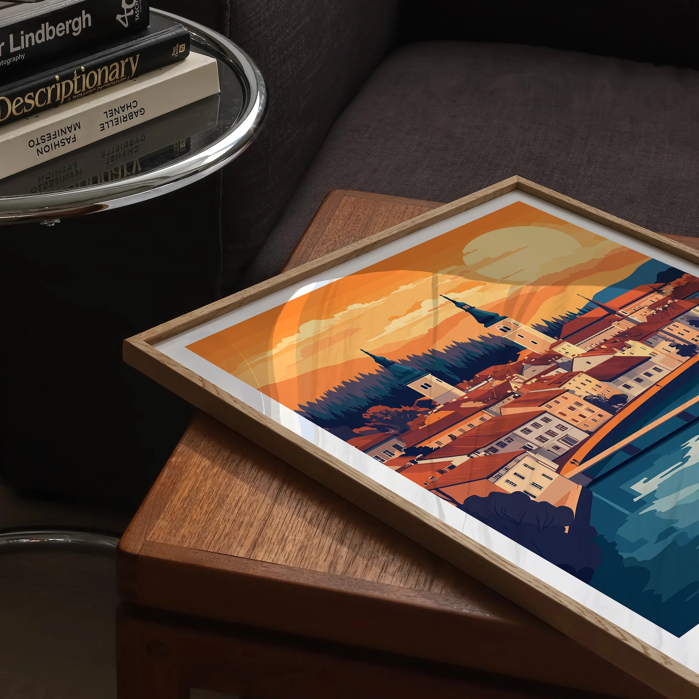 Ljubljana Retro Travel Illustration