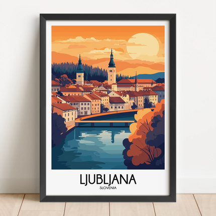Ljubljana Scenic Landscape Art