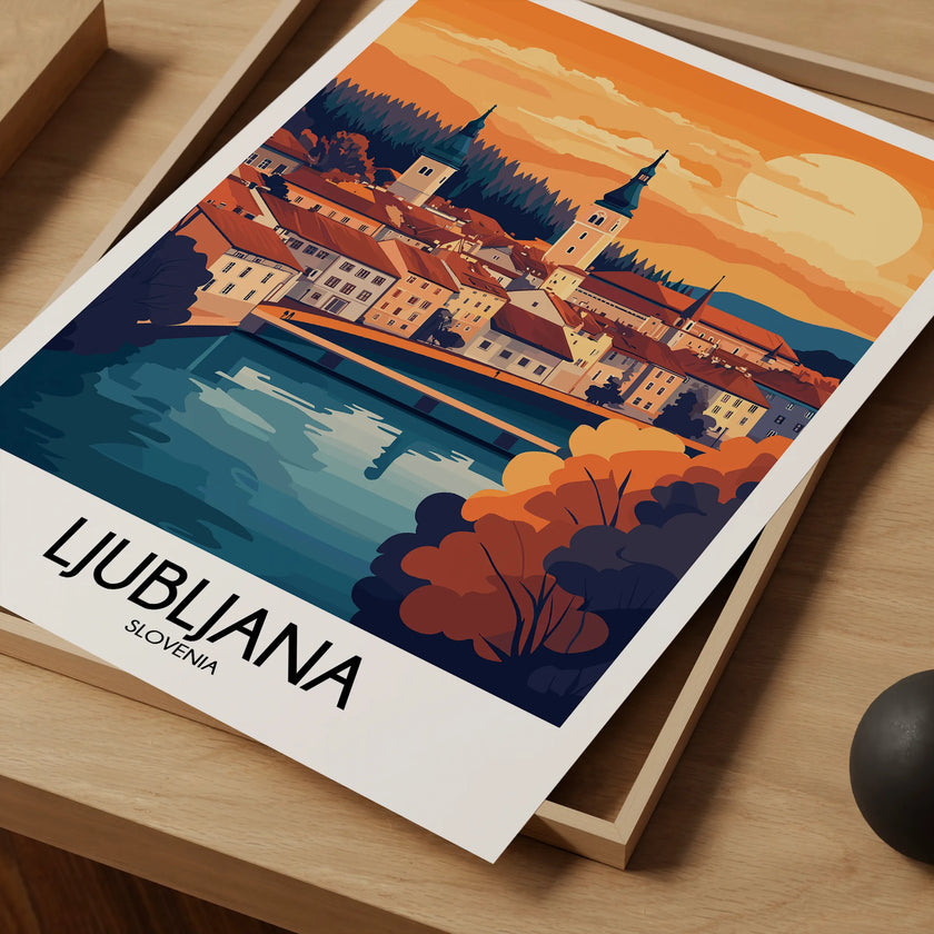 Ljubljana Souvenir Poster Print