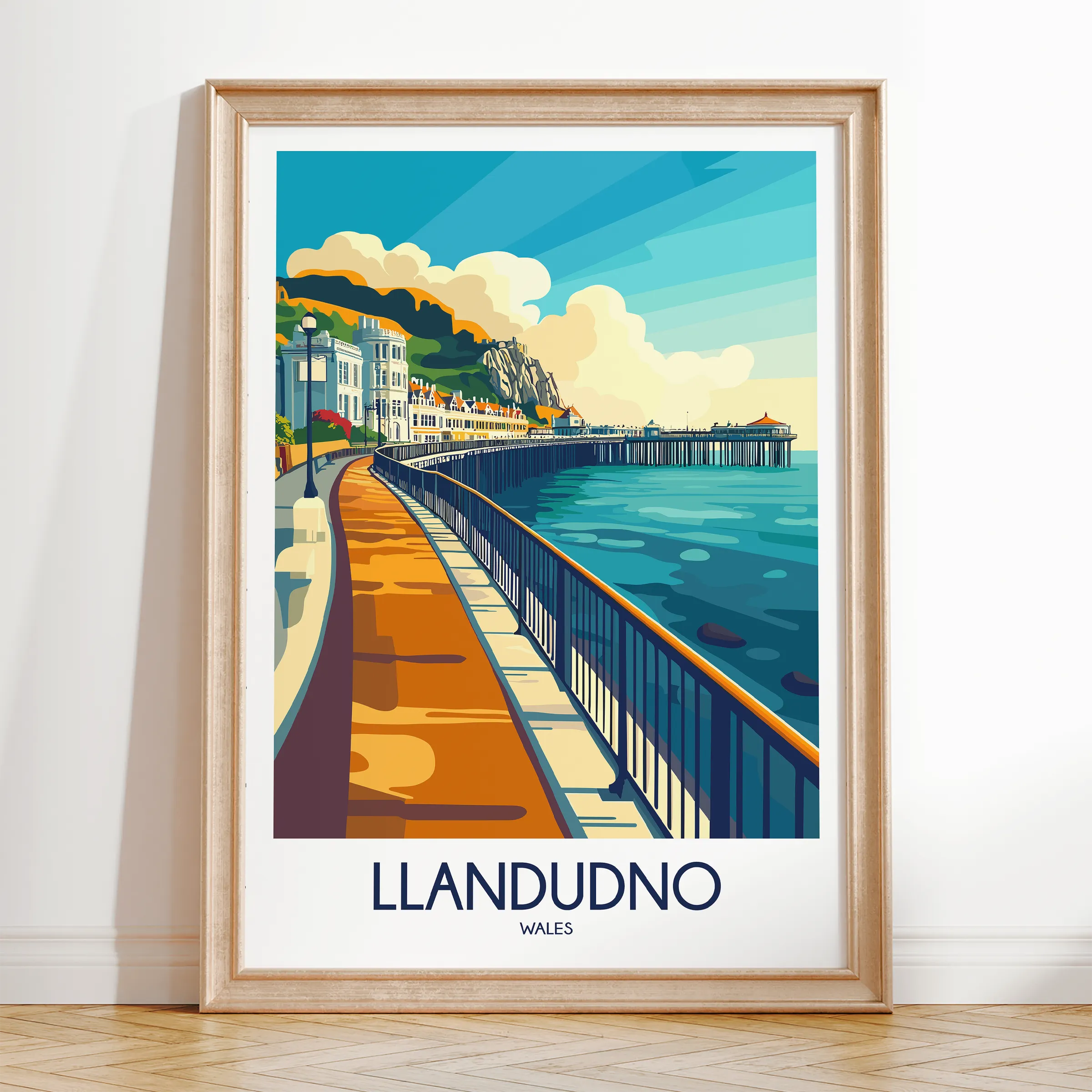 Llandudno Vintage Style Print
