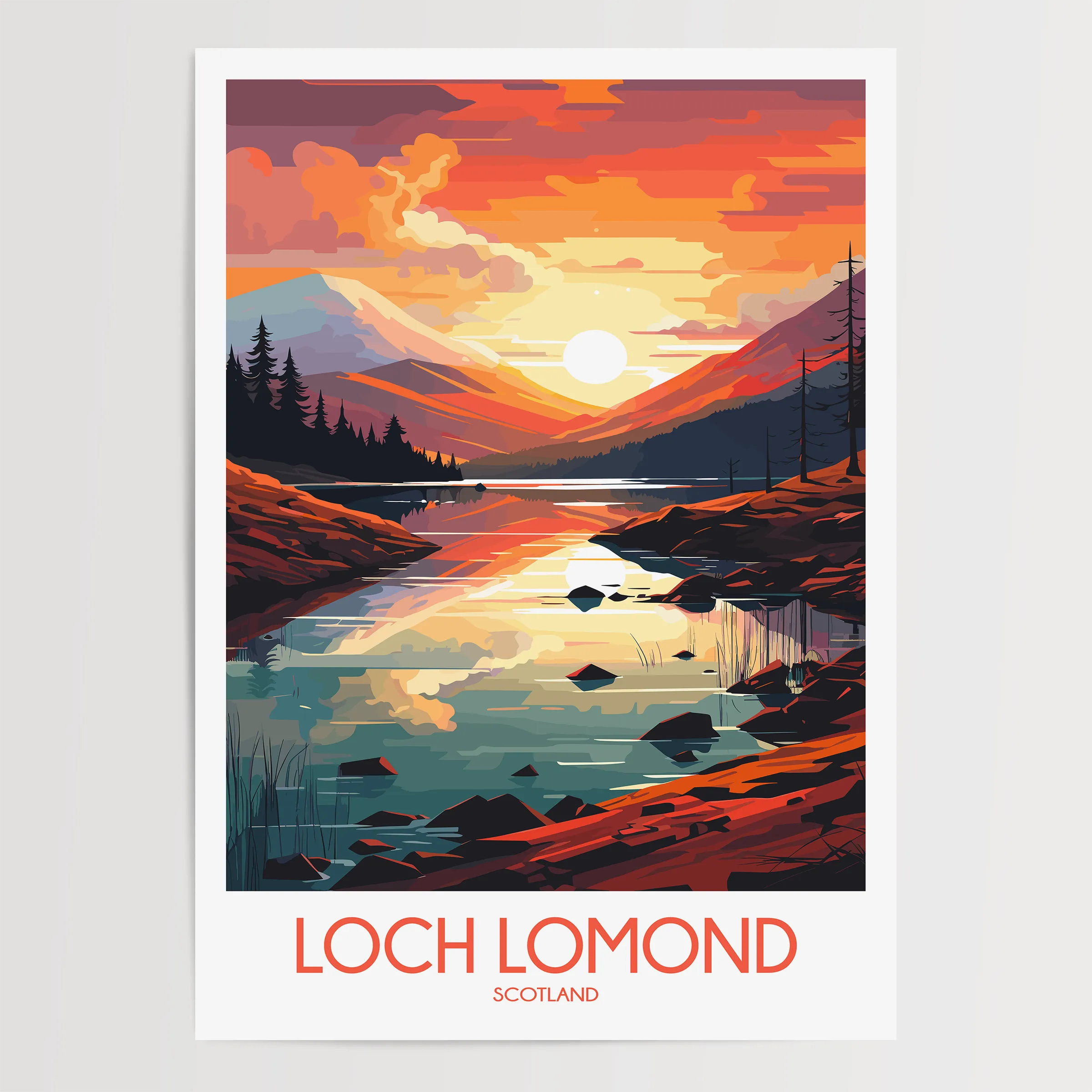 Loch Lomond Destination Art Gift