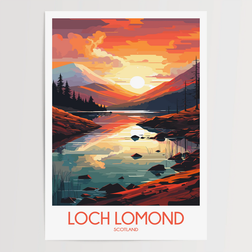 Loch Lomond Destination Art Gift