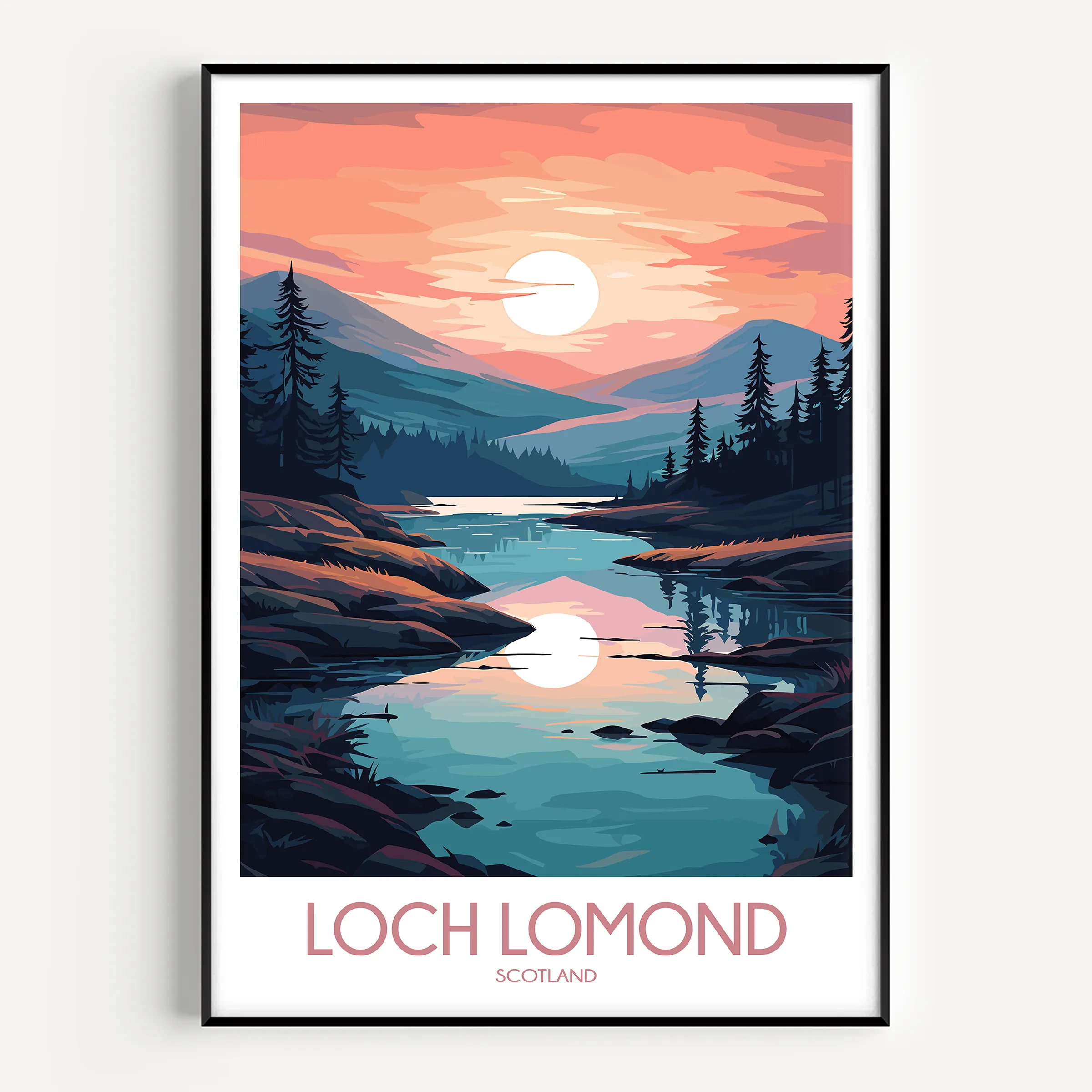 Loch Lomond Minimalist Wall Art