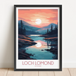 Loch Lomond Scenic Landscape Art