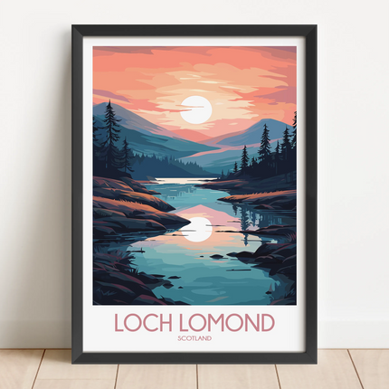 Loch Lomond Scenic Landscape Art