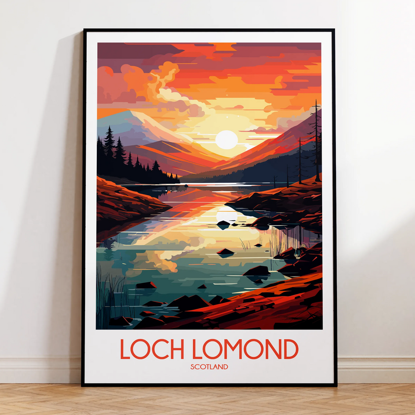 Loch Lomond Scenic Landscape Art