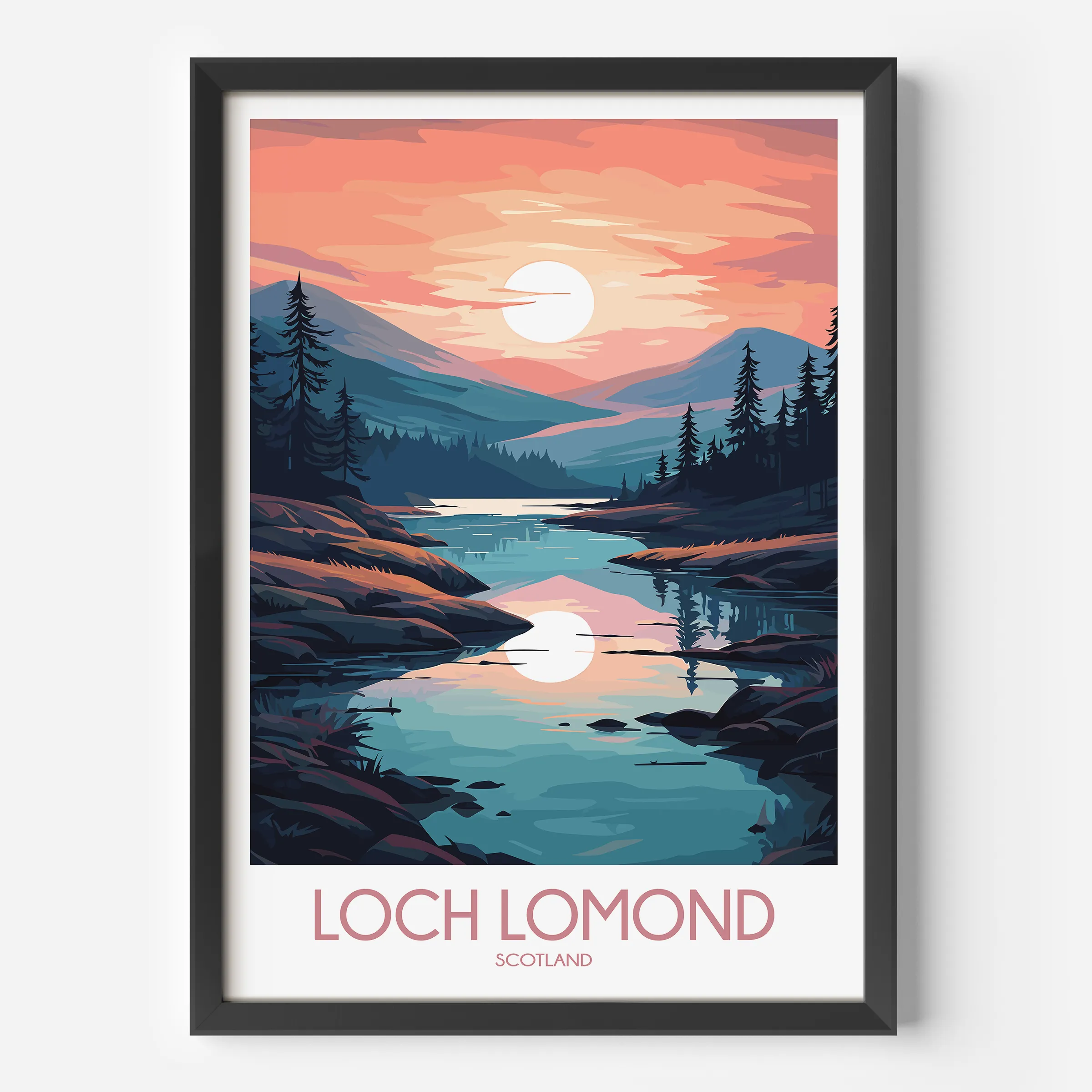 Loch Lomond Souvenir Poster Print