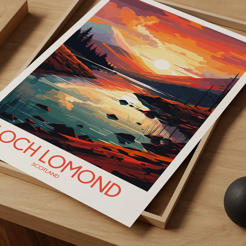 Loch Lomond Vintage Style Print