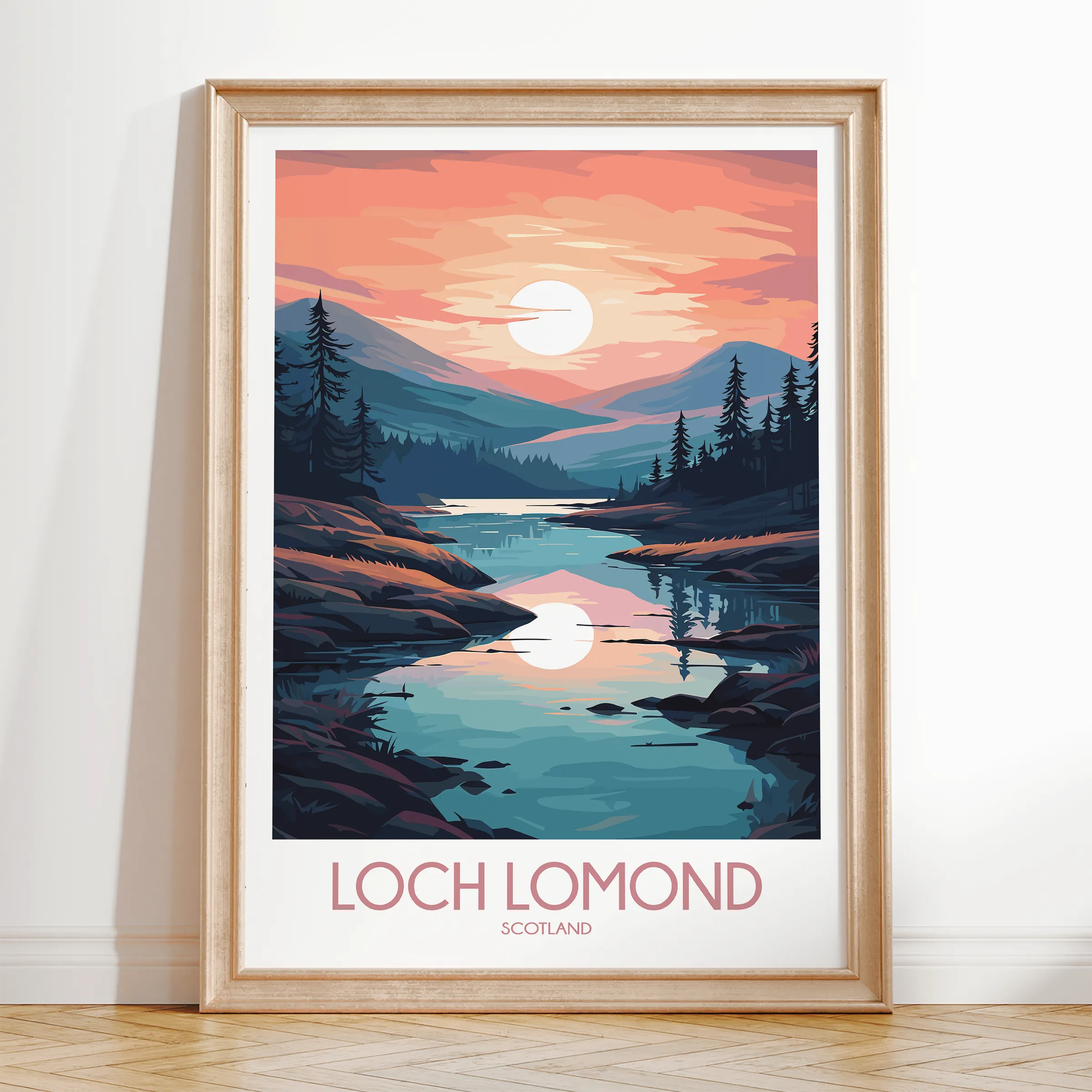 Loch Lomond Vintage Style Print