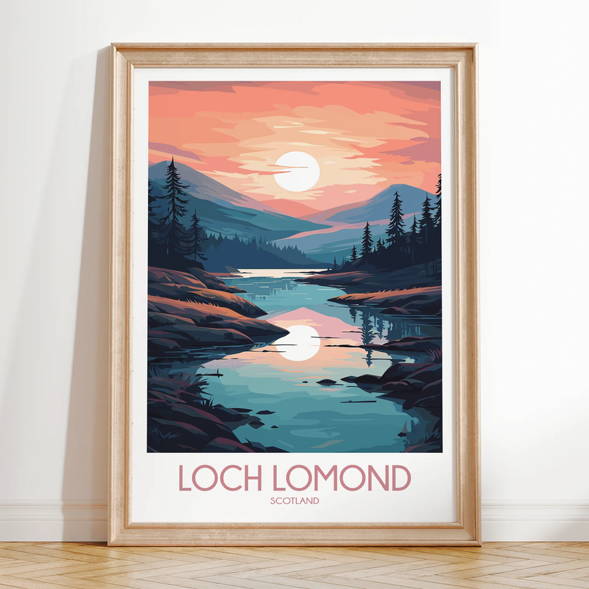 Loch Lomond Vintage Style Print