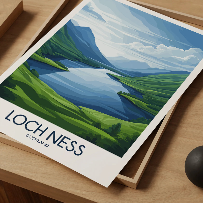 Loch Ness Minimalist Wall Art