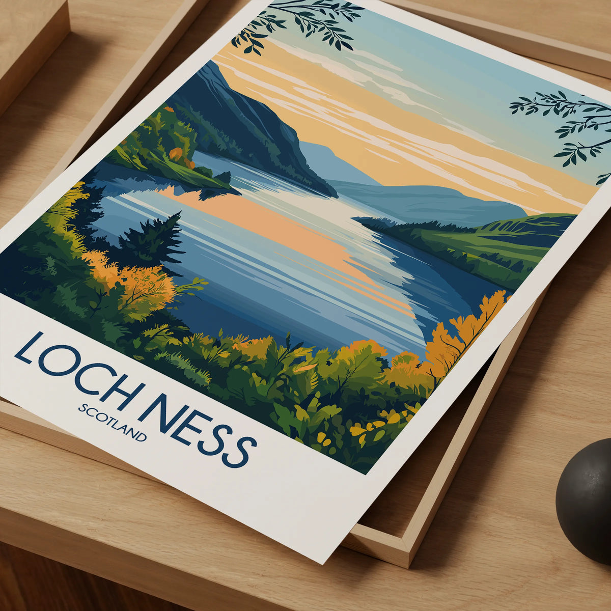 Loch Ness Minimalist Wall Art