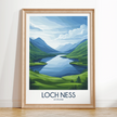 Loch Ness Modern Travel Poster