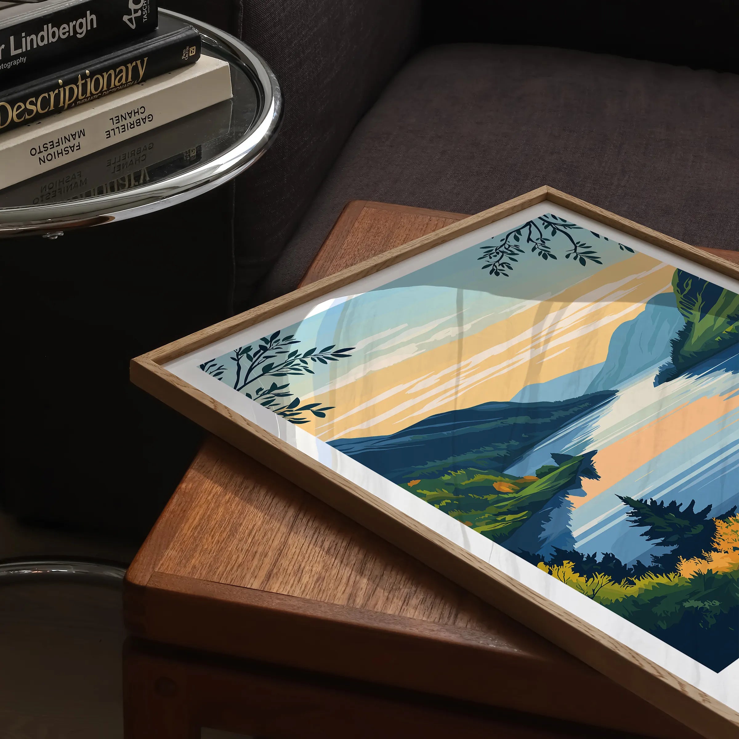 Loch Ness Retro Travel Illustration