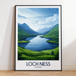 Loch Ness Scenic Landscape Art