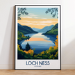 Loch Ness Souvenir Poster Print