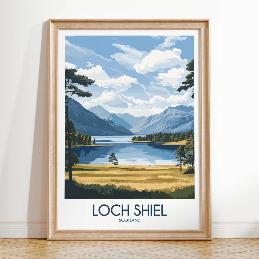 Loch Shiel Minimalist Wall Art