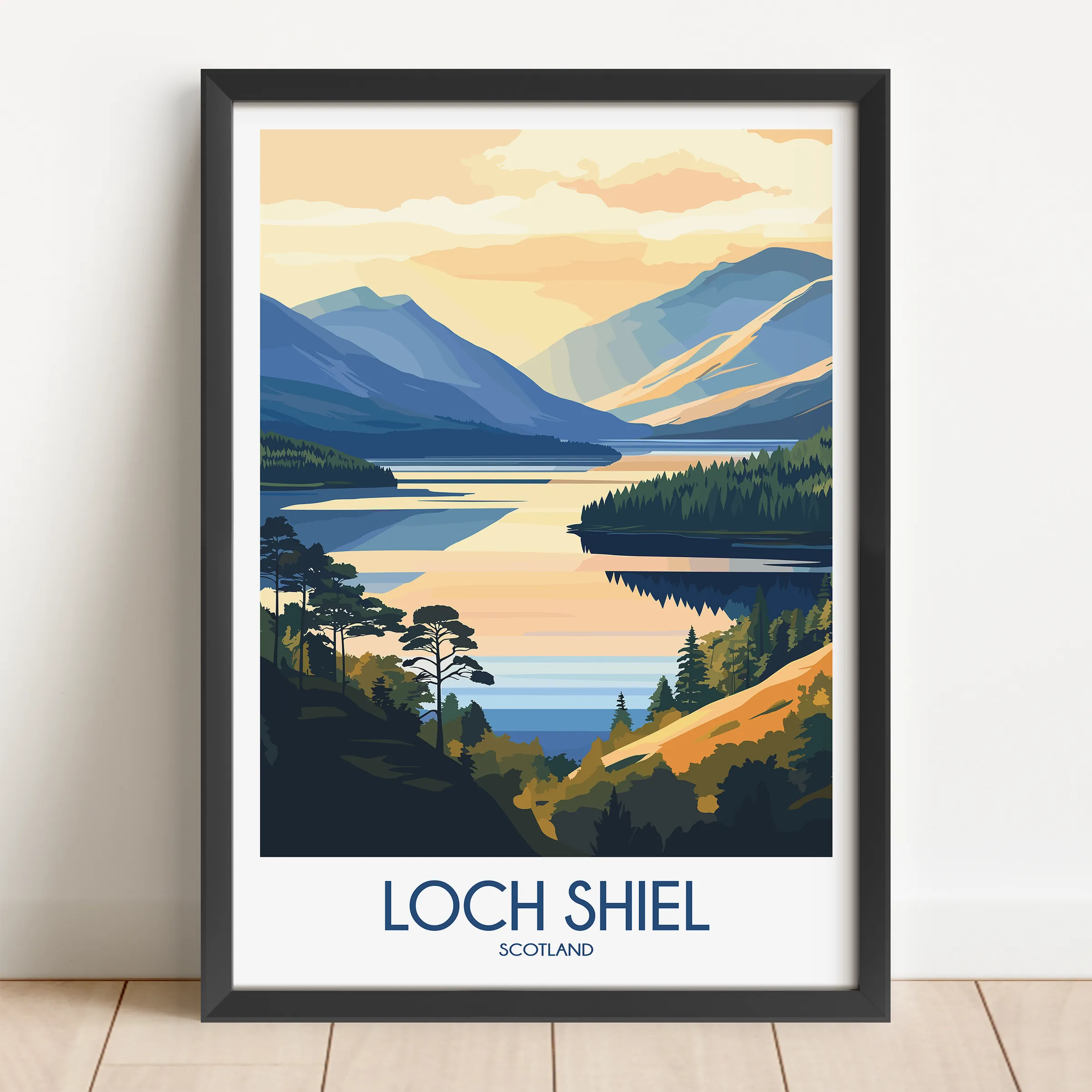 Loch Shiel Minimalist Wall Art