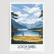 Loch Shiel Modern Travel Poster