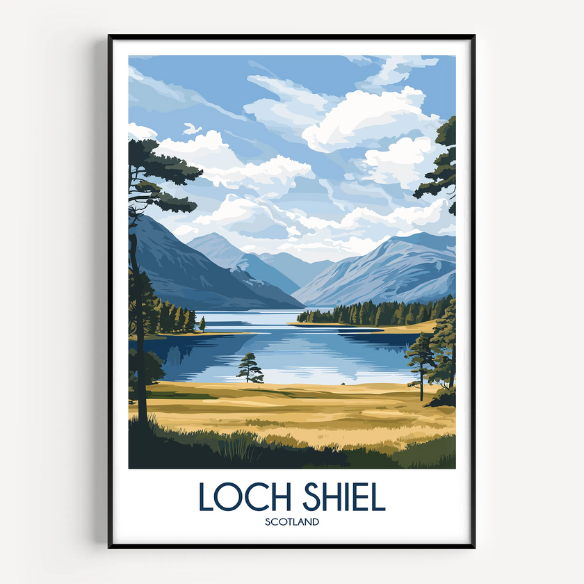 Loch Shiel Scenic Landscape Art