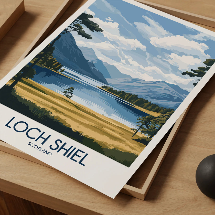 Loch Shiel Vintage Style Print