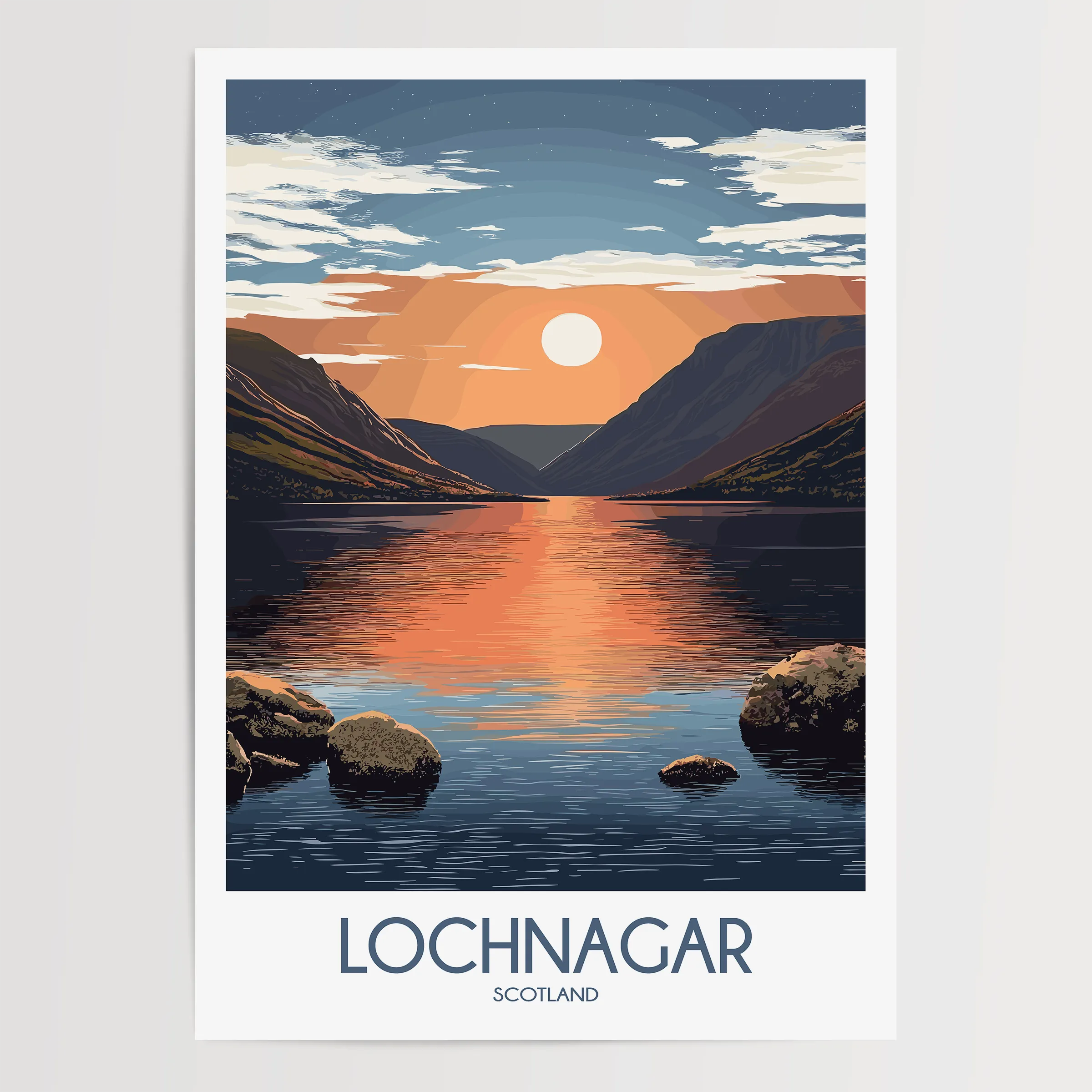 Lochnagar Scenic Landscape Art