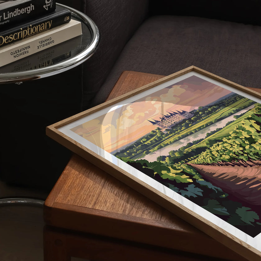 Loire Valley Scenic Landscape Art