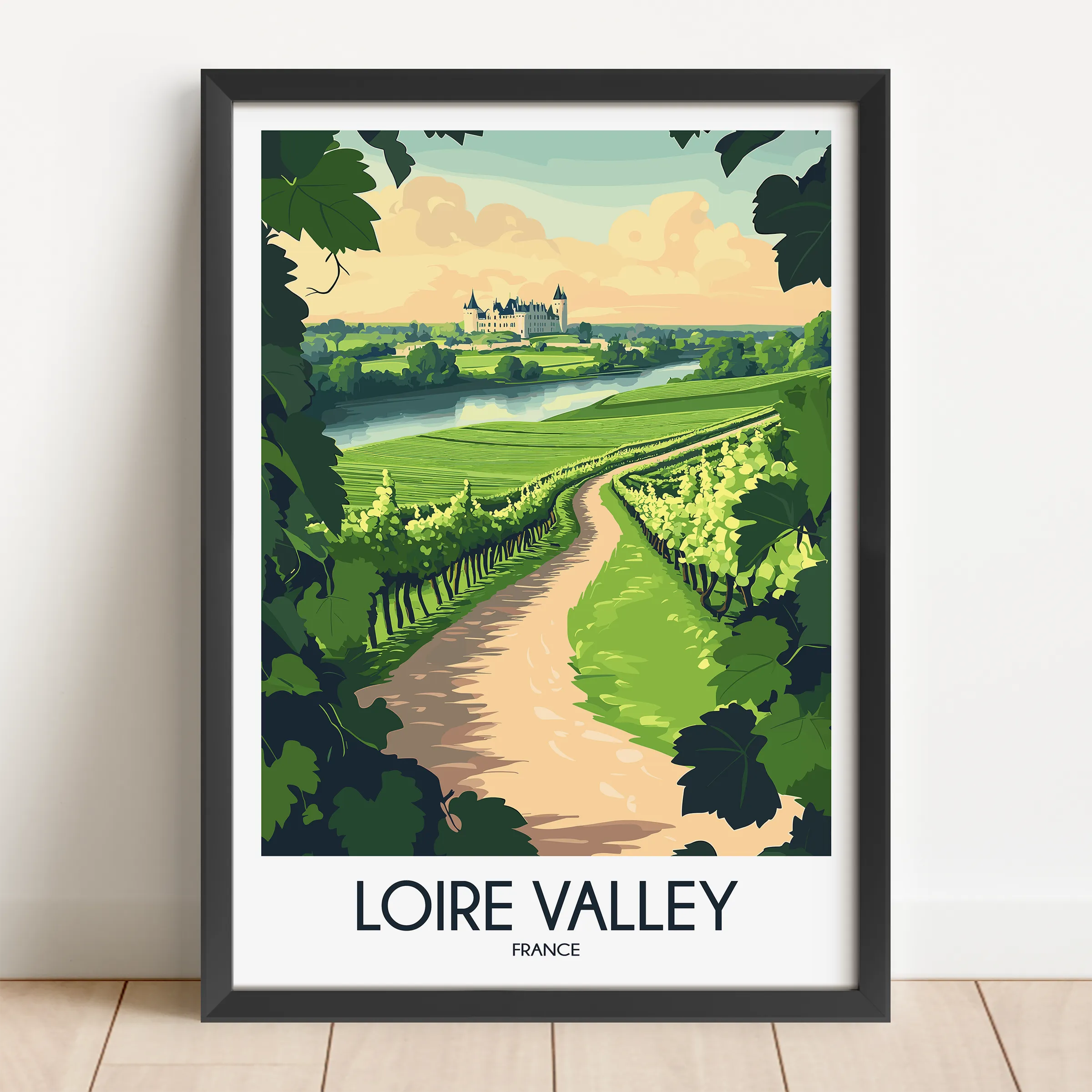 Loire Valley Scenic Landscape Art