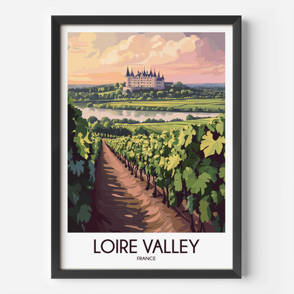 Loire Valley Scenic Landscape Art