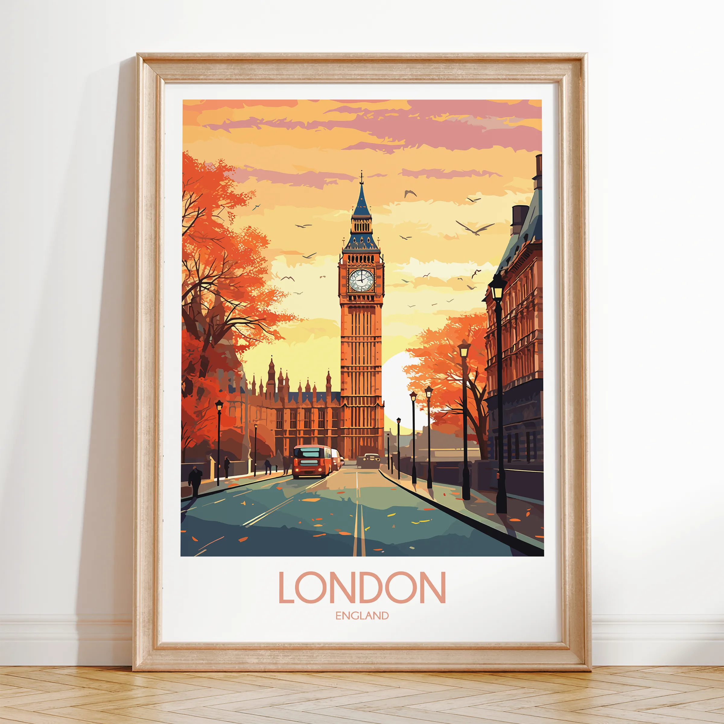 London Modern Travel Poster