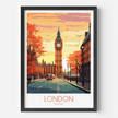 London Retro Travel Illustration