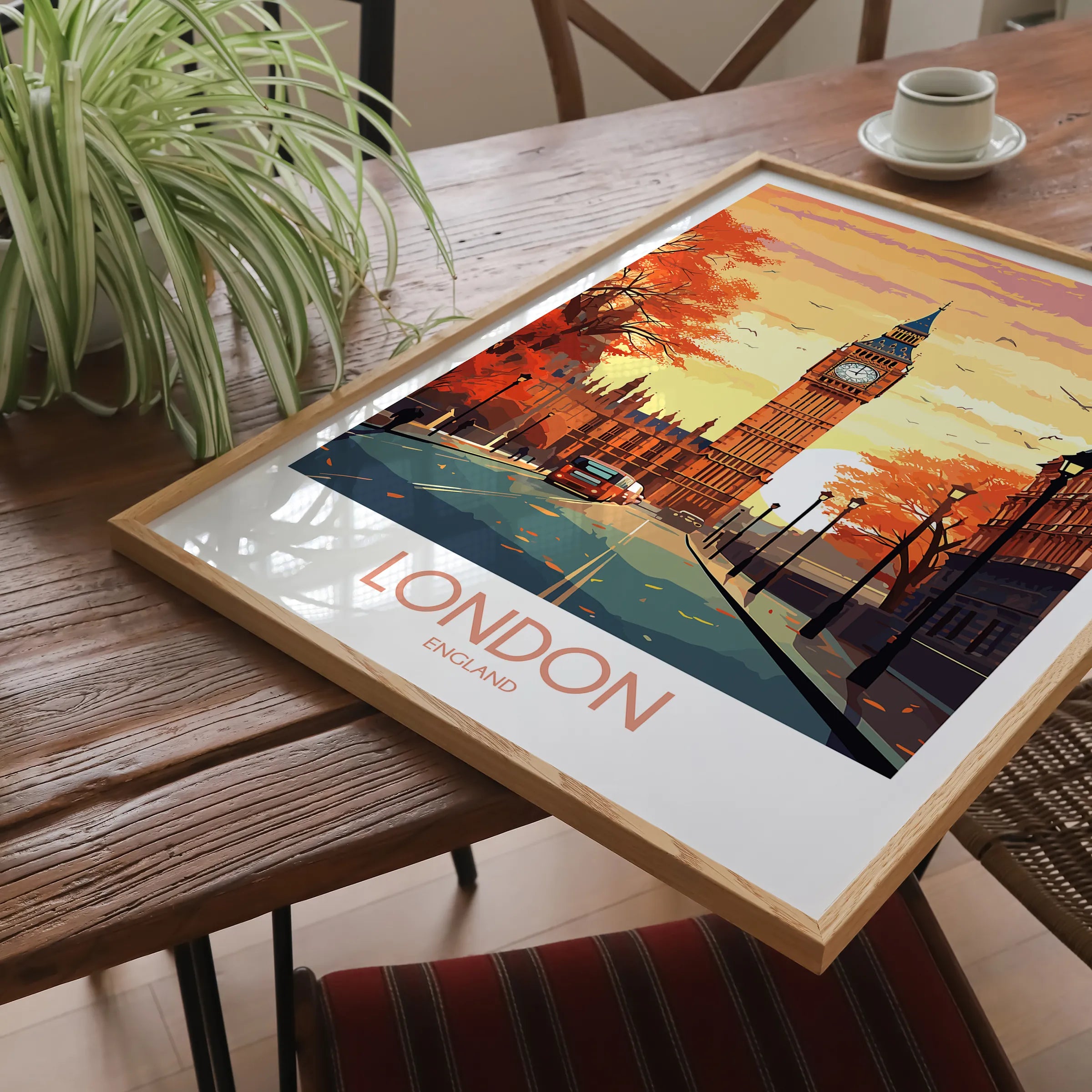London Vintage Style Print