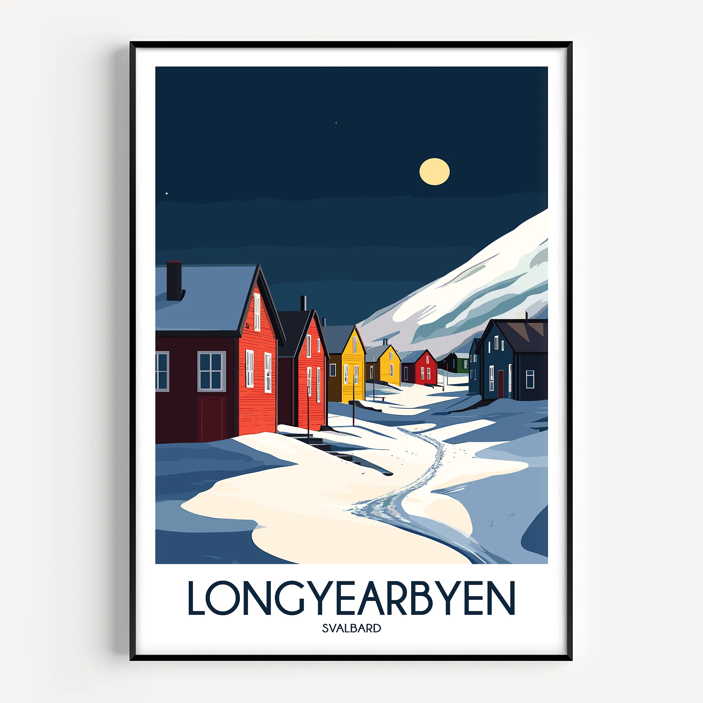 Longyearbyen Destination Art Gift