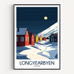 Longyearbyen Destination Art Gift
